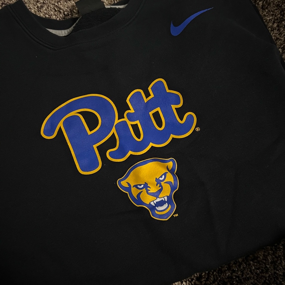 Nike Pitt Panther Crop Sleeve Crewneck